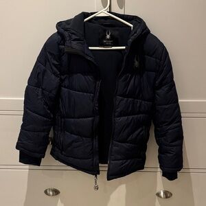 Spyder Kids Dark Blue Puffer Jacket